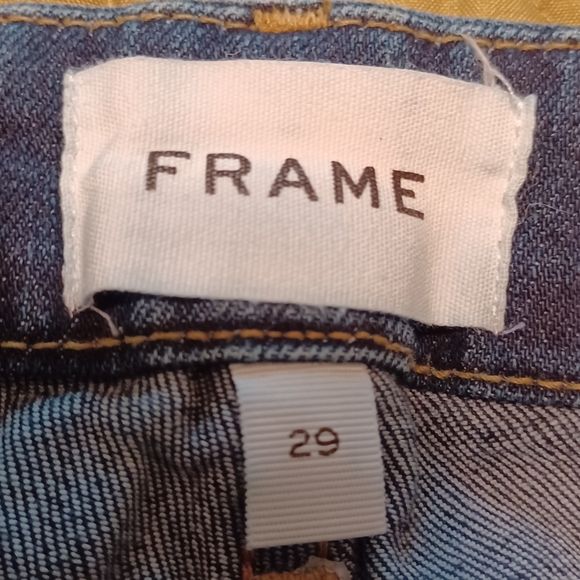FRAME La Crop Mini Boot size 29 denim blue jeans - Picture 5 of 12